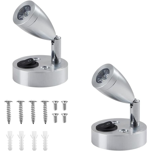 12V LED Spot Leselampe, RV Leselampe LED Innvendig, 1W Varmt Lys Lesing ved Sengen