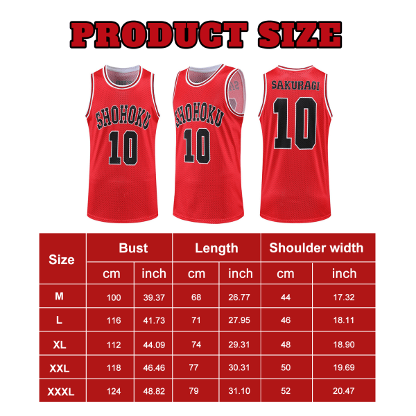 Sommer Herre Vest Slam Dunk 3D-Printed Baskettrøje Team U Red M Red M