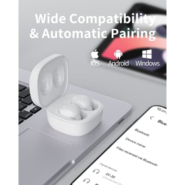 Trådløse øretelefoner mini bluetooth headset med mikrofon i øret