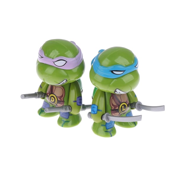 4 kpl Teenage Mutant Ninja Turtles Anime-hahmo Työpöytämalli Nukkekoti