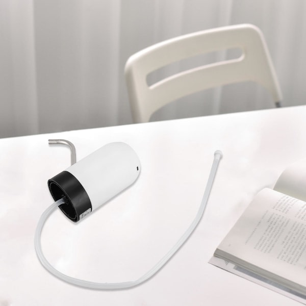 Vandflaskepumpe USB Opladning Automatisk Drikkervandspumpe Bærbar Elektrisk Vanddispenser Sort Hvid Ingen