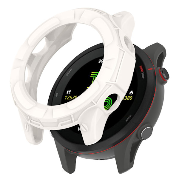 Passande för Garmin Forerunner255/255s Watch Case Armour Skeleton Case 255s Ivory