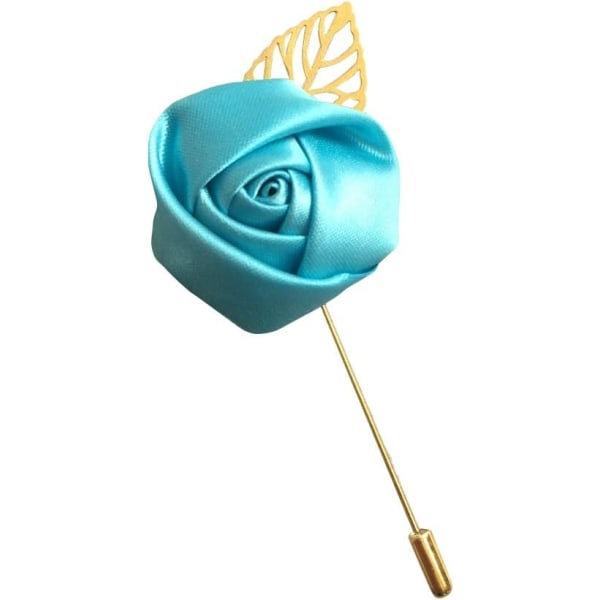 12 stk/parti Brudgommens Boutonniere Bryllup Silke Rose Blomster Tilbehør Bal Brosche Mand Kostume Dekoration, Vandmelon Rød