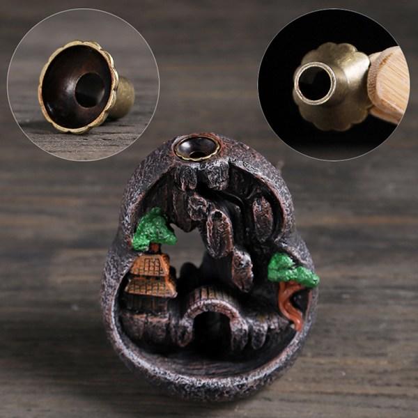 Backflow Rökelsebrännare Resin Backflow Rökelsehållare Zen Decor C Onesize C Onesize