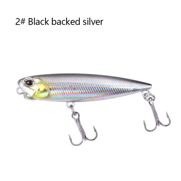 Fiskedrag hårt bete 6,5/7,5/10cm Flytande penna fiskebete silver 6,5cm/5,5g silver 6.5cm/5.5g