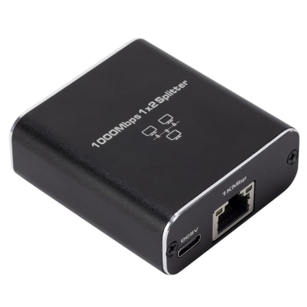 Hög hastighet RJ45 Splitter 1000Mbps Ethernet-adapter, USB-kabel ingår Dela internet mellan 2 enheter