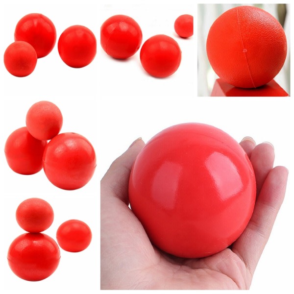 Oförstörbar solid gummiboll Husdjurskatt Hundträning Tugglek Röd L7cm Red L7cm