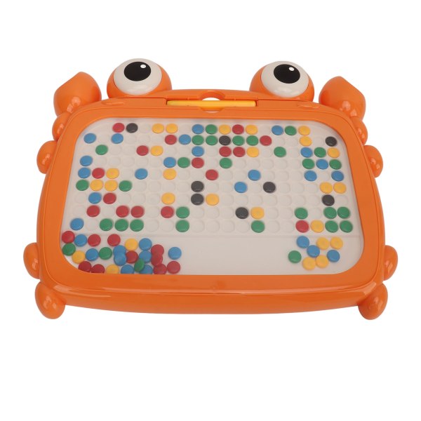 Magnetisk prikk tegnebrett Søt krabbeformet Doodle Board Pedagogisk tegnebrett leke for småbarn