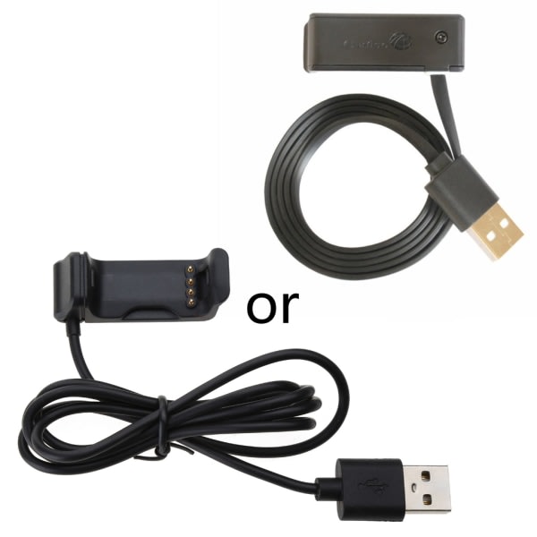 Strømadapter Bærbar Stativ Base USB Ladingkabel Holder Passer for Vivoactive for HR Smartwatch Dokkingsstasjon