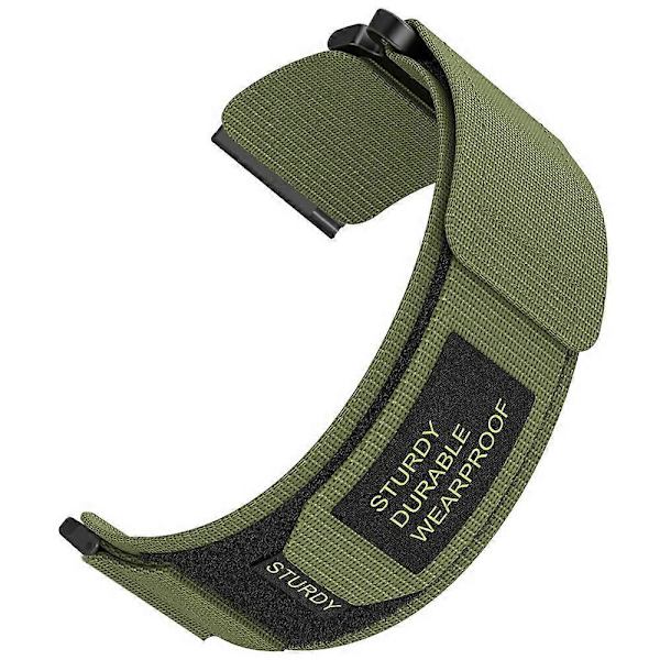24mm Nylon Klockarmband för Suunto 9/ 7/ Spartan Sport Wrist HR Baro Loop Fäste Army Green