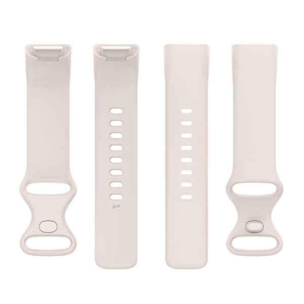 För Fitbit Charge 5 Silikon Watch Band Moon White S Moon White S