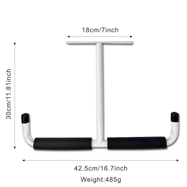 Stål Garage Loft Opbevaringskrog, Heavy Duty Opbevaringsstativ til Ophængning af Træ, Cykler, Værktøj, Træ, Snowboards, Fiskestokke, Robust Opbevaringssystem Silver