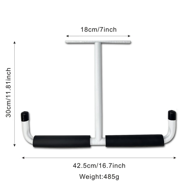 Stål Garasje Tak Oppbevaringskrok, Heavy Duty Oppbevaringsstativ for Hengende Tre, Sykler, Verktøy, Tre, Snowboards, Fiskeutstyr, Solid Oppbevaringssystem Black