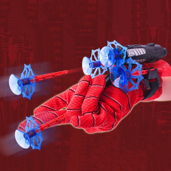 Marvel Spider-Man Cosplay Handske Legetøj 1*Sender, 3*Kugler, 1*Handsker