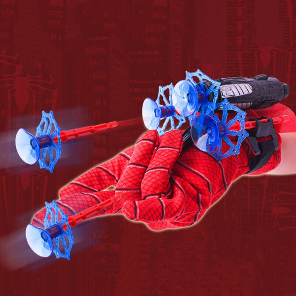 Marvel Spider-man Cosplay Handske Toy 1*sändare, 3:a kula, 1*handskar