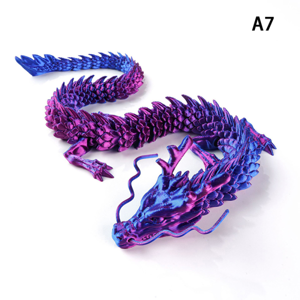 3D- printed ledad Dragon Fish Tank Landscaping Long Flexi A7