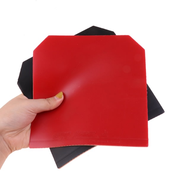 Bordtennisracket gummiadstringerande anti-limfilm set Röd one size Red one size