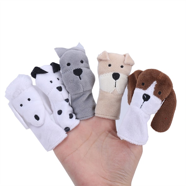 Baby Toy Finger Puppet Doll 0-1 Years Old Chewable Animal Plush Finger Doll Educational Toy