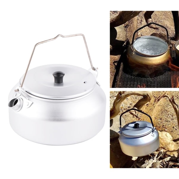 Fällbart Handtag Utomhus Camping Vattenkokare Kaffe Tekanna 8L Bärbar