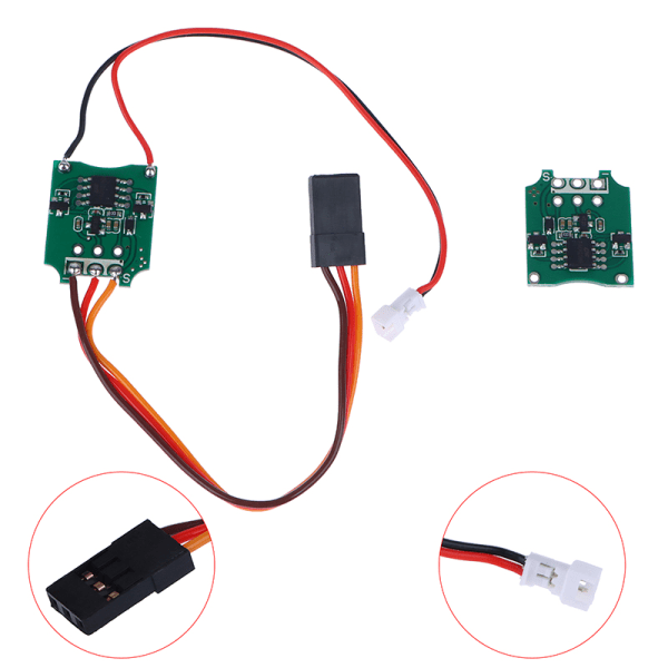 Micro 3A RC ESC Gör-det-själv Borstad Motorhastighetsregulator Tvåtrådig Bru med kabel