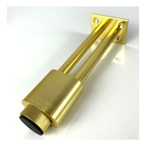 Møbelben Sett med 2 Justerbare Møbelben Solid Aluminium Legering (Børstet Gull 10cm)