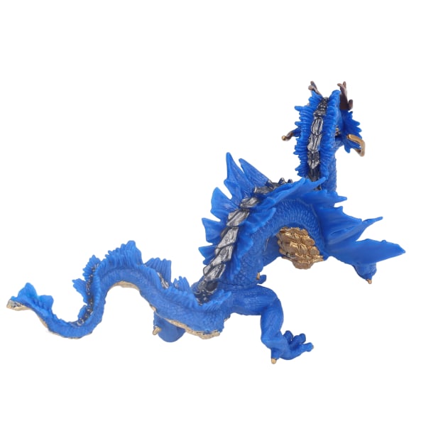 Kiinan lohikäärmeen hahmomalli Onnekas myyttinen Kiinan lohikäärmeen patsas Koti sisustus 3 vuotta vanha (Sininen )