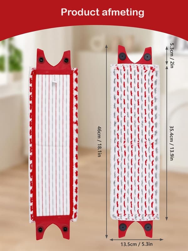 Mopperputer kompatible med Vileda Ultramax vaskbar mikrofiber erstatningsmopp