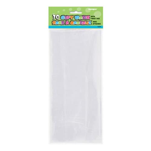30-pack Cellofanpåsar / Cellofanpåsar - Transparenta Transparent Transparent