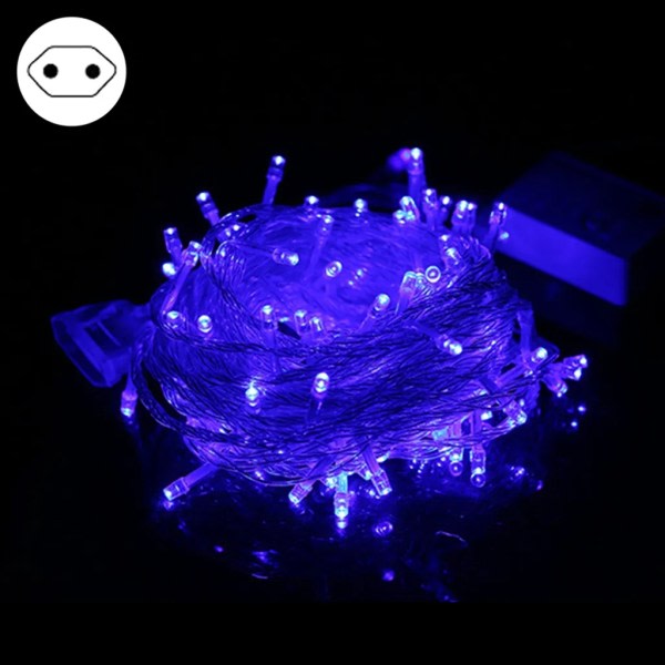 10 m LED Fairy Lights Fairy Lights Koppartråd USB Vattentät dekorativa ljusslingor, 100 LED, blå