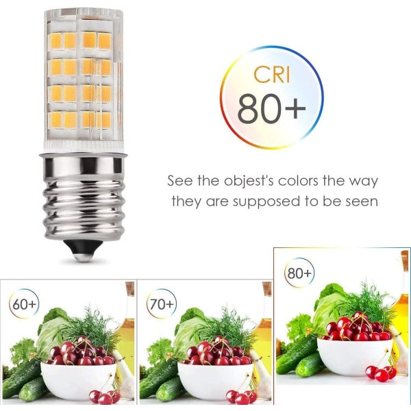 E17 LED-pære til mikrobølgeovn - dæmpbar (2-pak)