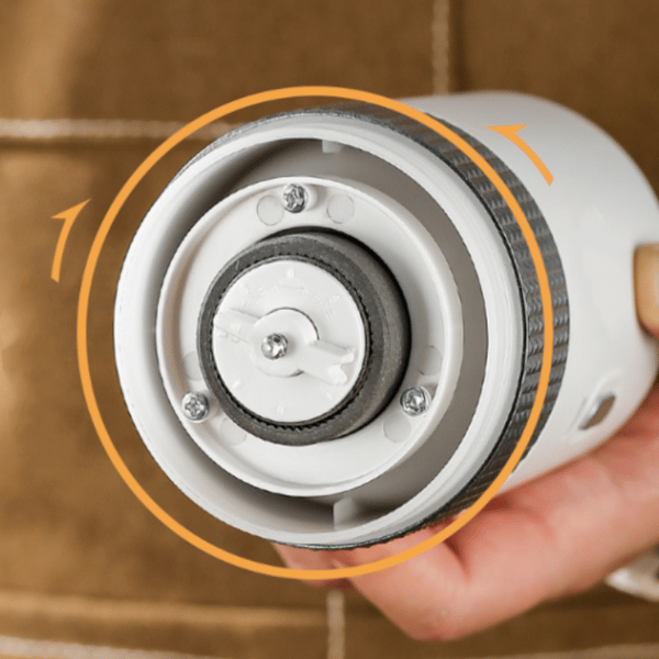 Vit kaffekvarn och elektrisk mixer för kaffebönor, USB utomhus