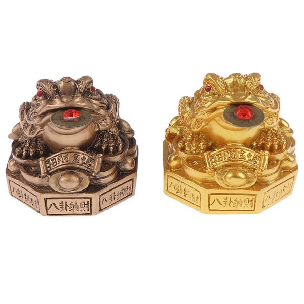 Ren kobber frosk funnet cikade frosk frosk statuer dyr messing han bronse one size Bronze one size