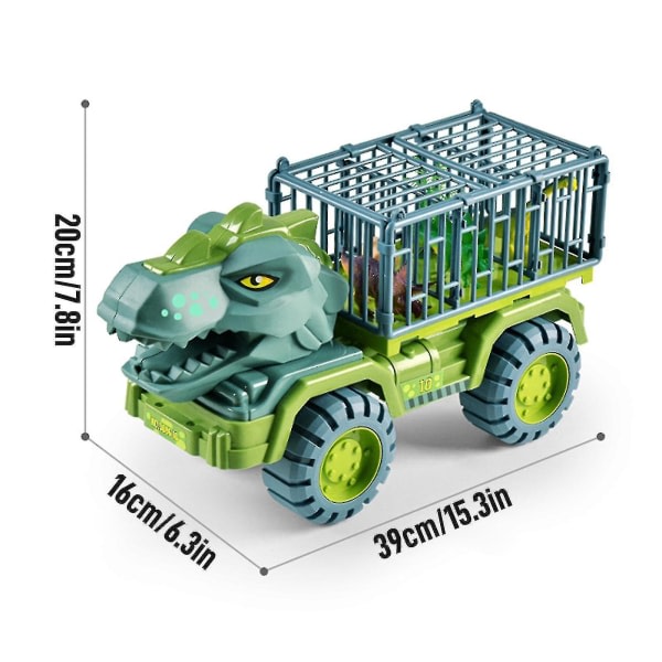 Dinosaur Transport Legetøjsbil til Børn Stor Konstruktionskøretøj Byggekøretøj Legetøjsgave