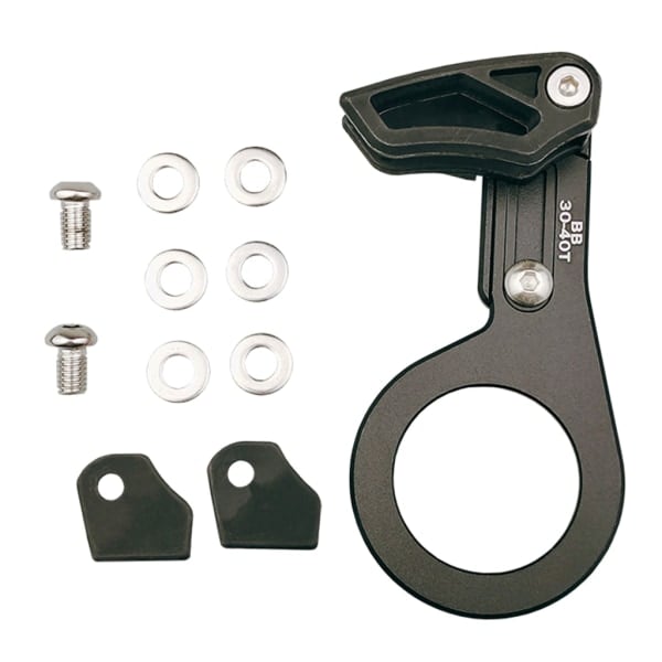 Sykkelkjedeguide MTB 1X System ISCG 03 ISCG 05 BB-aksel Postmontert maskinbearbeidet anodisert enkelplate MTB sykkelgirguide Black BB
