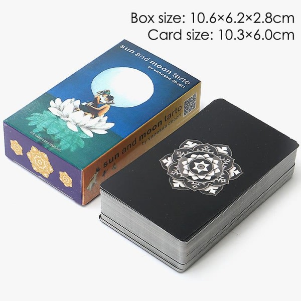 Tarot Sol og Måne Tarotkort Tarotdæk Oracle-kort til Spådom Tarotdæk