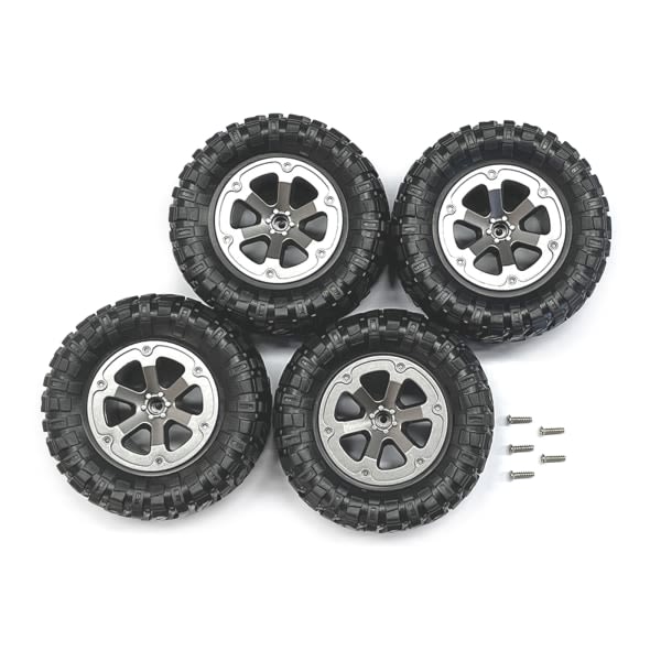 Slitesterke R/C Crawler Hjuldekk Nav & Dekk 4 stk/sett for WPL 1:12 4x4WD