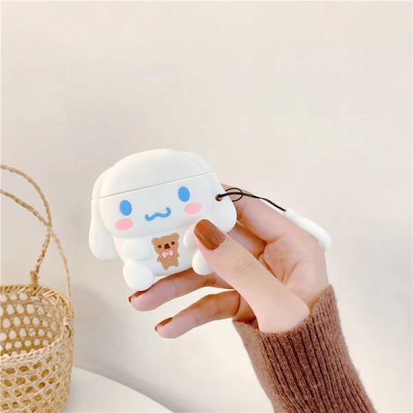 Cartoon 3D Sanrio Pompompurin fodral för AirPods 1 2 3 Pro 2 Söt cover Iphone hörlurstillbehör C Airpods 3 fodral C Airpods 3 case