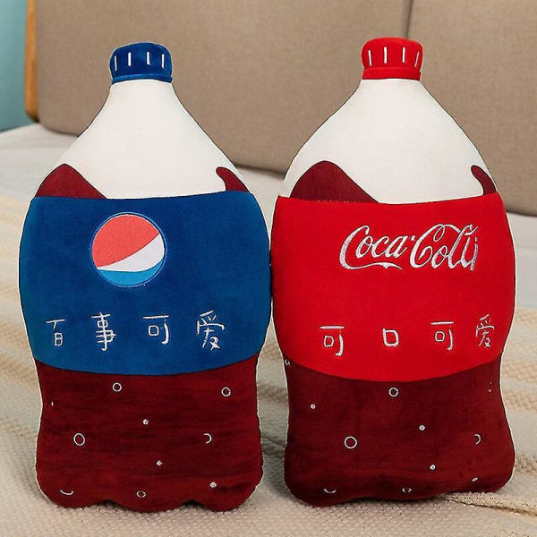 55 cm Simulering Kolsyrad Dryck Plyschkudde Rolig Sprite Coke Cola Fanta Soda Soda Mjuk fylld tecknad docka Ryggkudde Bästa presenten coca cola coca cola