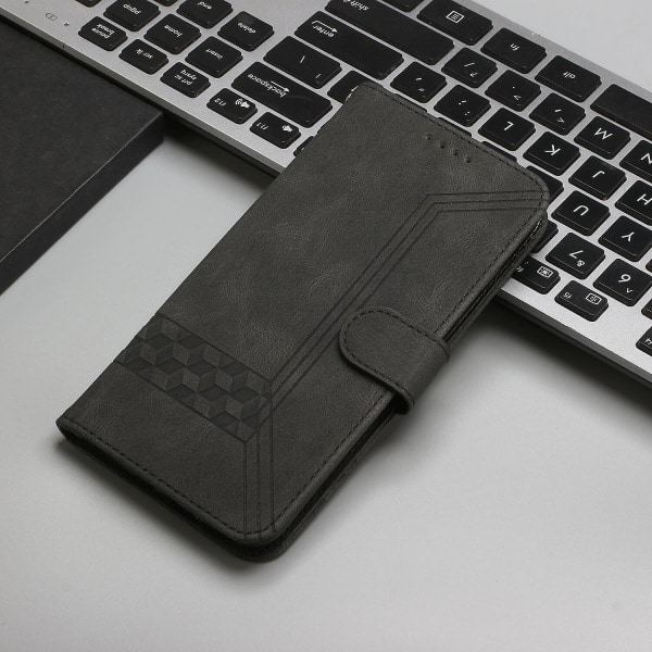 Kotelo Samsung Galaxy S22 5g PU Nahkainen Lompakkokotelo Puhelinkotelo Korttipidikkeellä Flip Folio Yhteensopiva Samsung Galaxy S22 5g Kotelo Musta