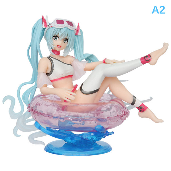Ny Hatsune Miku Anime Figur Kawaii Sit Swimming Girl Fig A2 CDQ