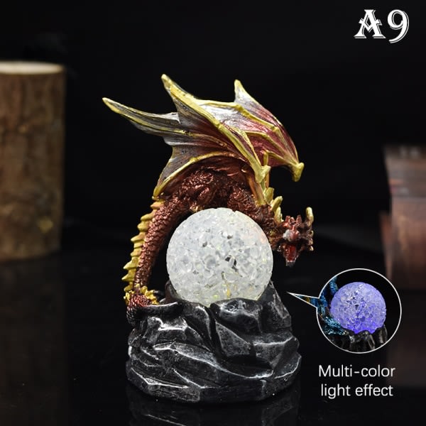Color Change Lava Resin Base Dragon Statyer Luminescent Holy Dr A6 yksikokoinen A6 onesize