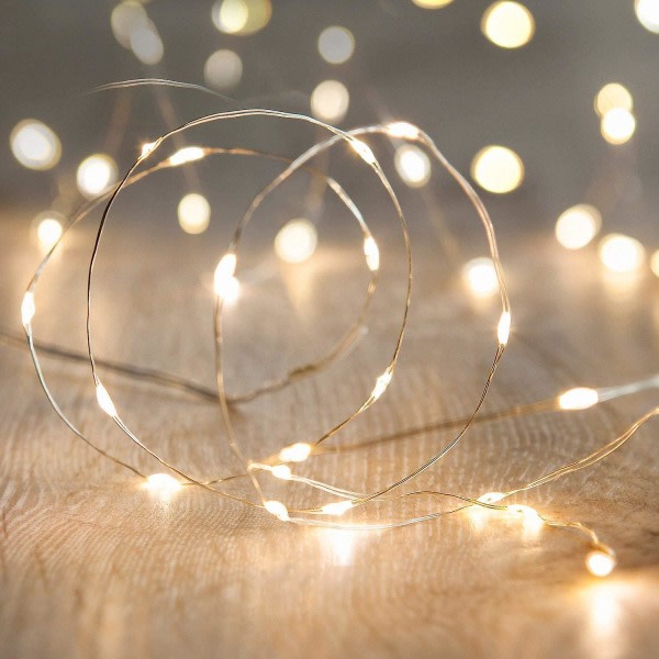 Vandtætte Led String Lights, 16,4ft/50 Leds Fairy String Lights Starry, batteridrevne String Lights Til indendørs & udendørs dekoration Bryllup Hjem Del
