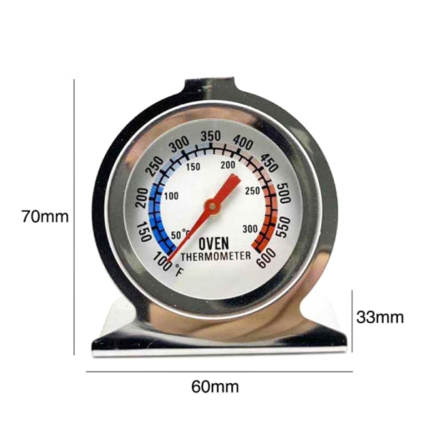 Rustfritt stål Ugn Spis Termometer Mätare Termometer Grill 1