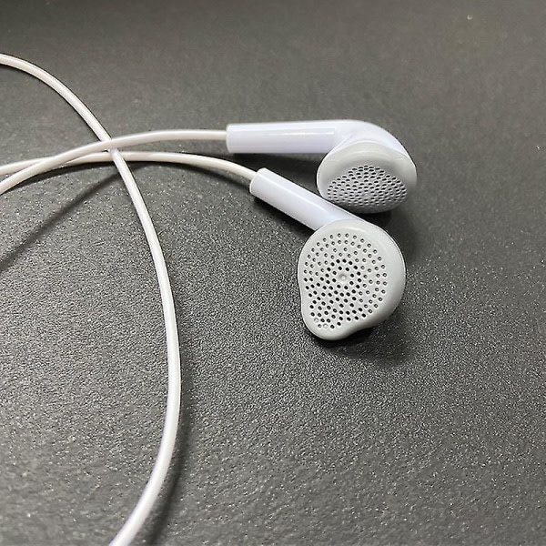 Öronsnäcka Ehs61 Kabelansluten med mikrofon för Samsung S5830 S7562 för Xiaomi hörlurar för smarttelefonhörlurar Vit White