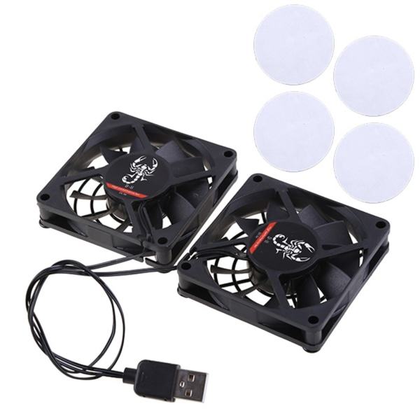 Kylande USB-fläkt för router, passar A-SUS RT-AC68U/AC86U/AC87U/R8000/AC5300