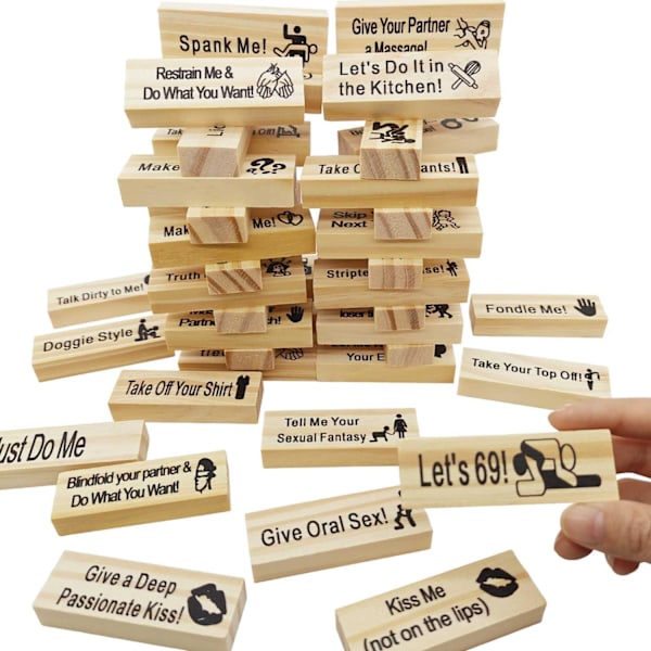 Block Tower Jenga Spel Par Dating Block Tower Jenga Spel