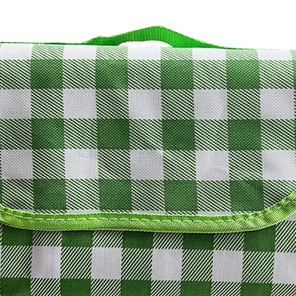 Vikbar Bärbar Picknickmatta Vattentät Oxford Cloth Picnic Bla Grön 150x200cm