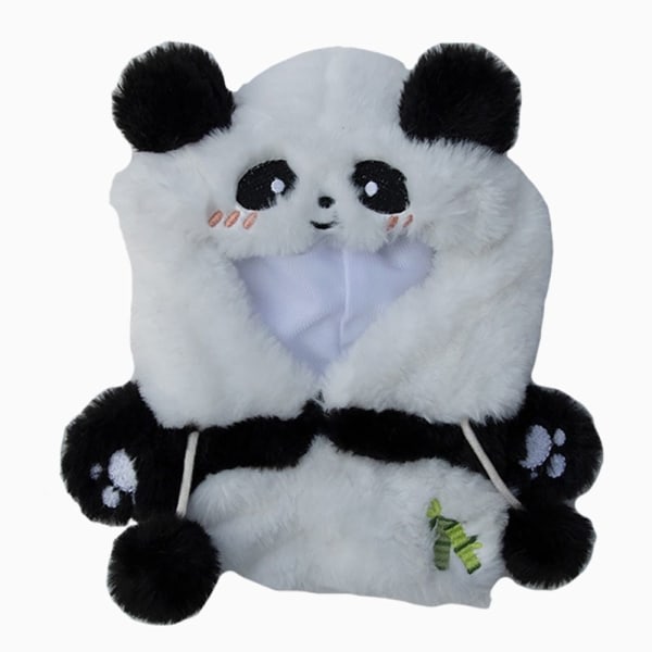 Dukkefrakk Miniatyr Pelsantrekk 20CM-PANDA 20CM-PANDA 20cm-panda