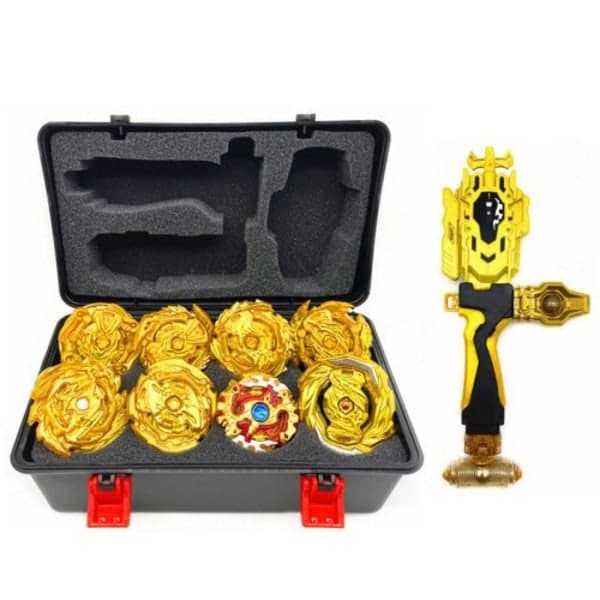 8 stk Beyblade Sæt med Launcher Børneboks Gave Sæt GT01