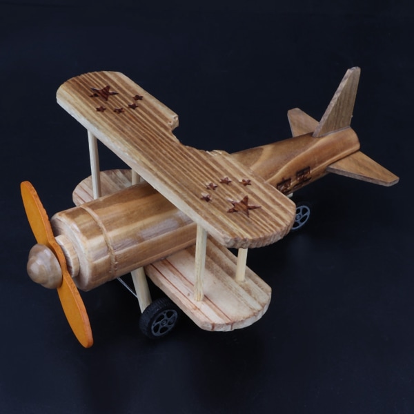 Jagerfly Modell i Tre - DIY Modell - Pedagogisk Modell - Montert Puslespill